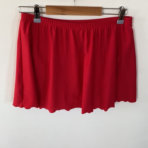 CHRISTINA Swimwear Skirted Bottom Size 3X Lipstick Red, Size L (10/12) - Picture 3 of 9